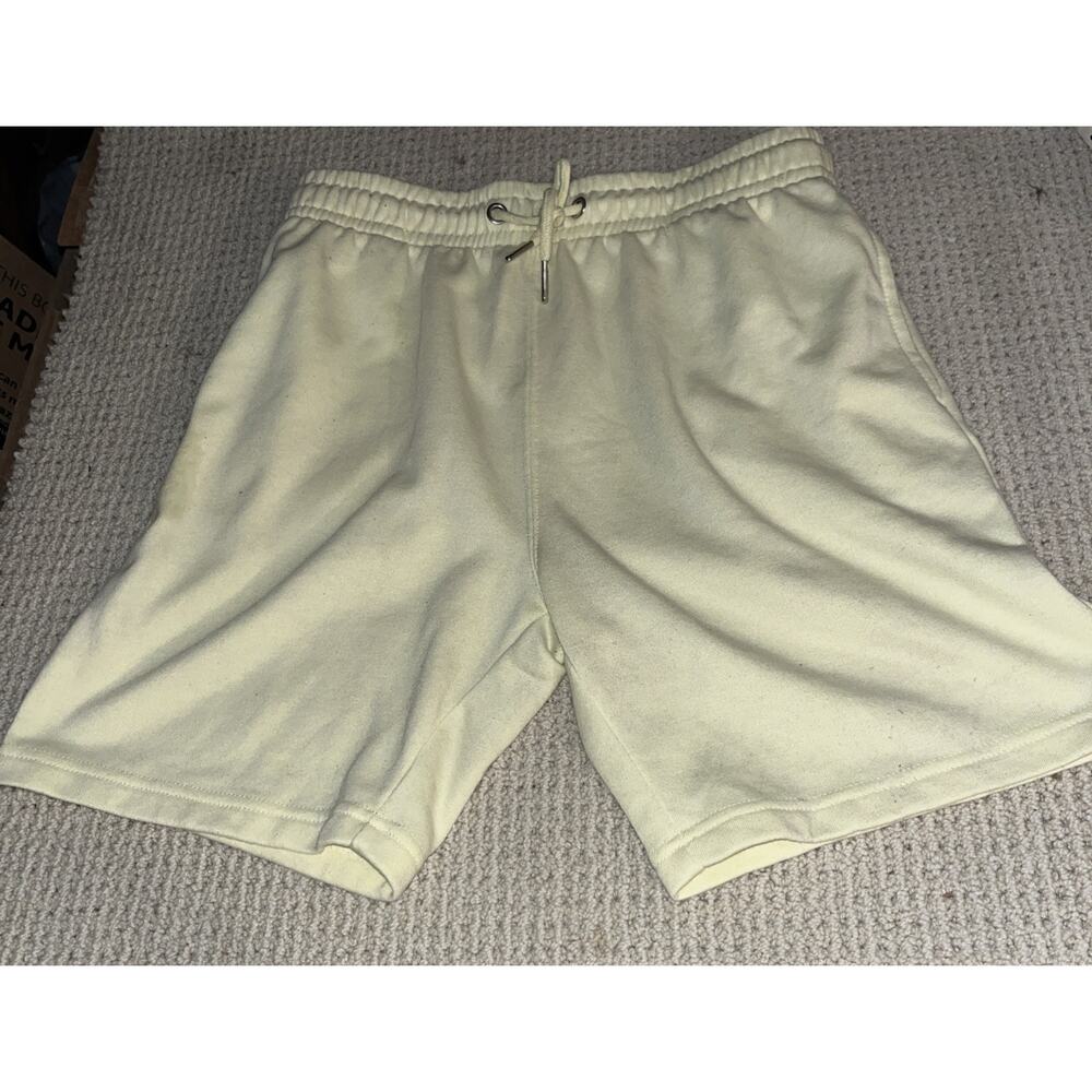 Yellow Fleece Shorts ,Primark Cares, XS ,28” To 30”waist Drawstring,Pockets